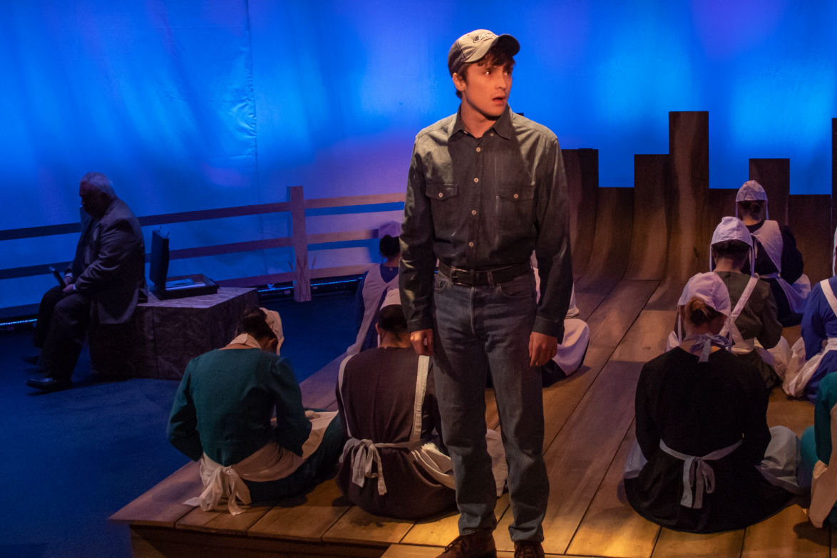 Student theater perfomance of the amish project at citrus college little theater