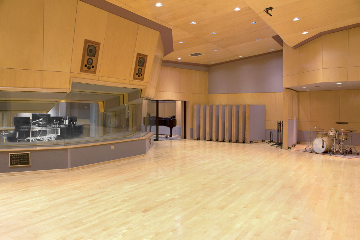 control booth and recording studio at citrus college